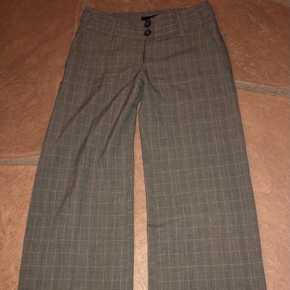 Women’s H&M wide leg business trousers.